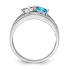 Sterling Silver Rhodium-plated Family Jewelry Mounting