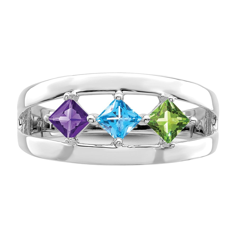 14k White Gold Family Jewelry Ring Mounting