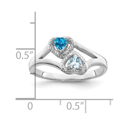 Sterling Silver Rhodium-plated Family Jewelry Mounting