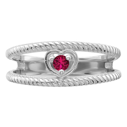 14k White Gold Family Jewelry Ring Mounting