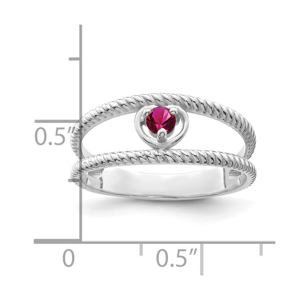 Sterling Silver Rhodium-plated Family Jewelry Mounting