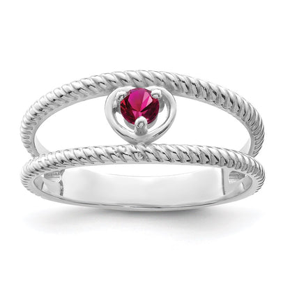 Sterling Silver Rhodium-plated Family Jewelry Mounting
