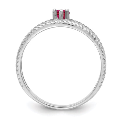 Sterling Silver Rhodium-plated Family Jewelry Mounting