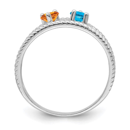 14k White Gold Family Jewelry Ring Mounting