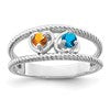 14k White Gold Family Jewelry Ring Mounting