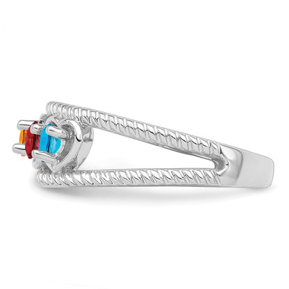 14k White Gold Family Jewelry Ring Mounting