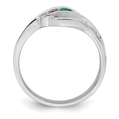 14k White Gold Family Jewelry Ring Mounting