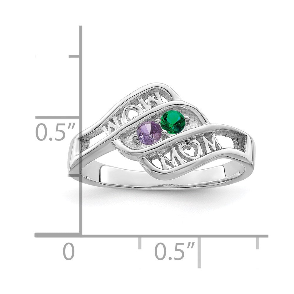 14k White Gold Family Jewelry Ring Mounting