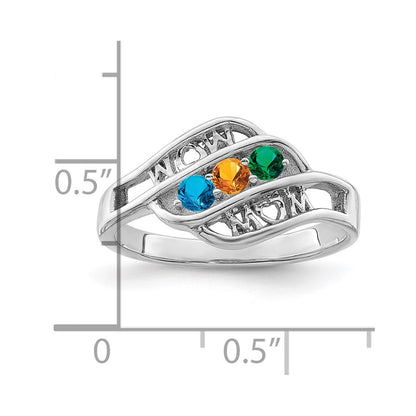 14k White Gold Family Jewelry Ring Mounting
