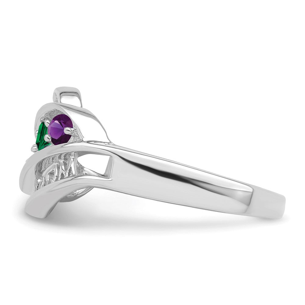 14k White Gold Family Jewelry Ring Mounting