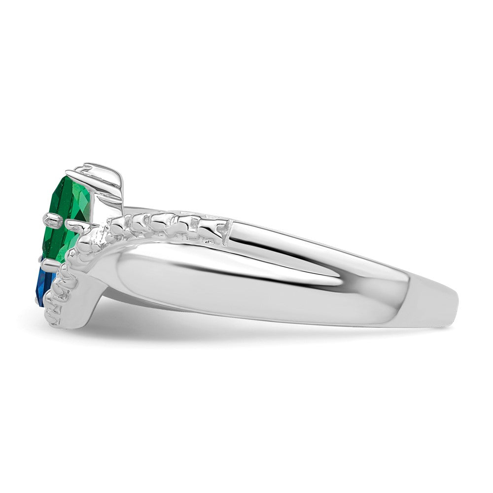 14k White Gold Family Jewelry Ring Mounting