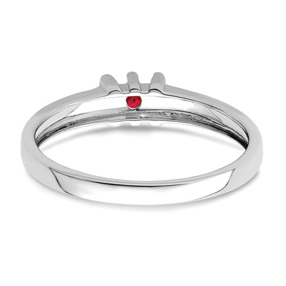 Sterling Silver Rhodium-plated Family Jewelry Mounting