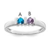Sterling Silver Rhodium-plated Family Jewelry Mounting