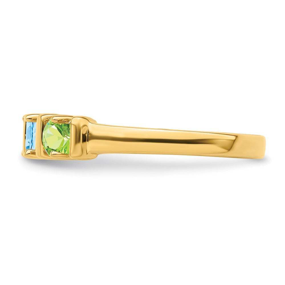 14k Polished 4-Stone Mothers Ring Mounting
