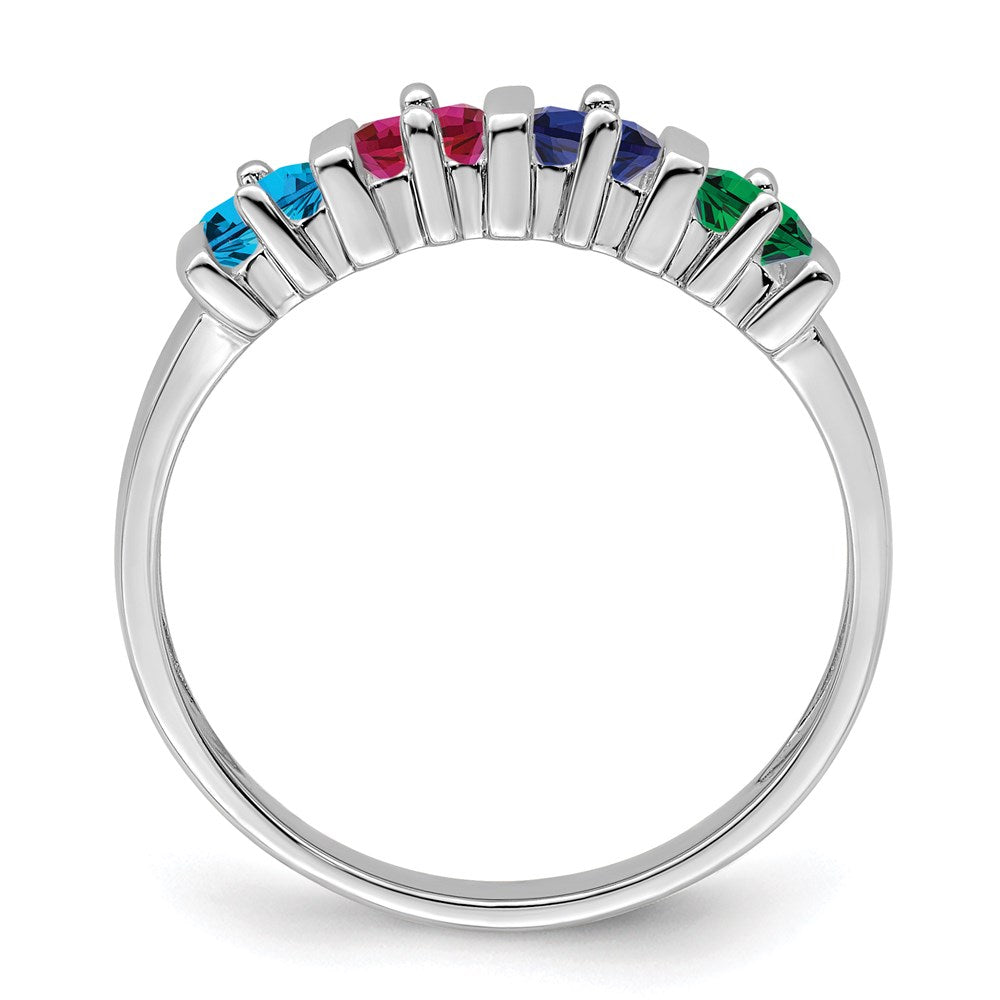 14k Polished 3-Stone Mothers Ring Mounting