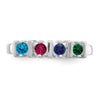 Sterling Silver Rhodium-plated Family Jewelry Mounting