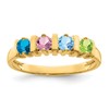 14k Polished 4-Stone Mothers Ring Mounting