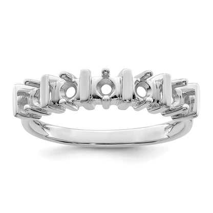 Sterling Silver Rhodium-plated Family Jewelry Mounting