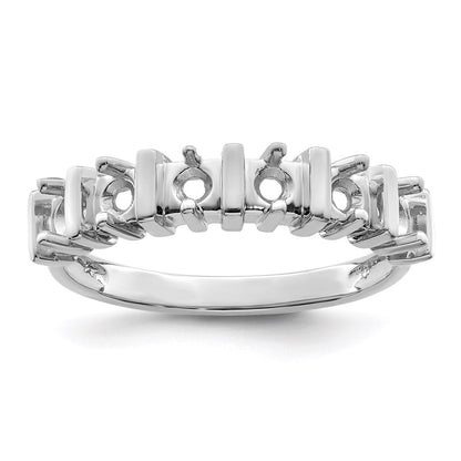 Sterling Silver Rhodium-plated Family Jewelry Mounting