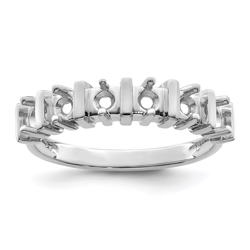 Sterling Silver Rhodium-plated Family Jewelry Mounting