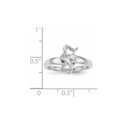14k White Gold Family Jewelry Ring Mounting