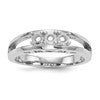 14k White Gold Family Jewelry Ring Mounting