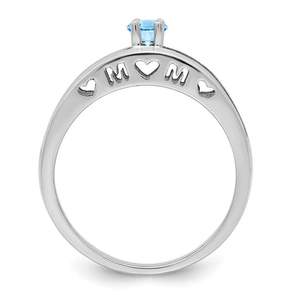 Sterling Silver Rhodium-plated Family Jewelry Mounting