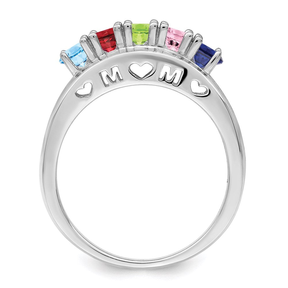 14k White Gold Family Jewelry Ring Mounting