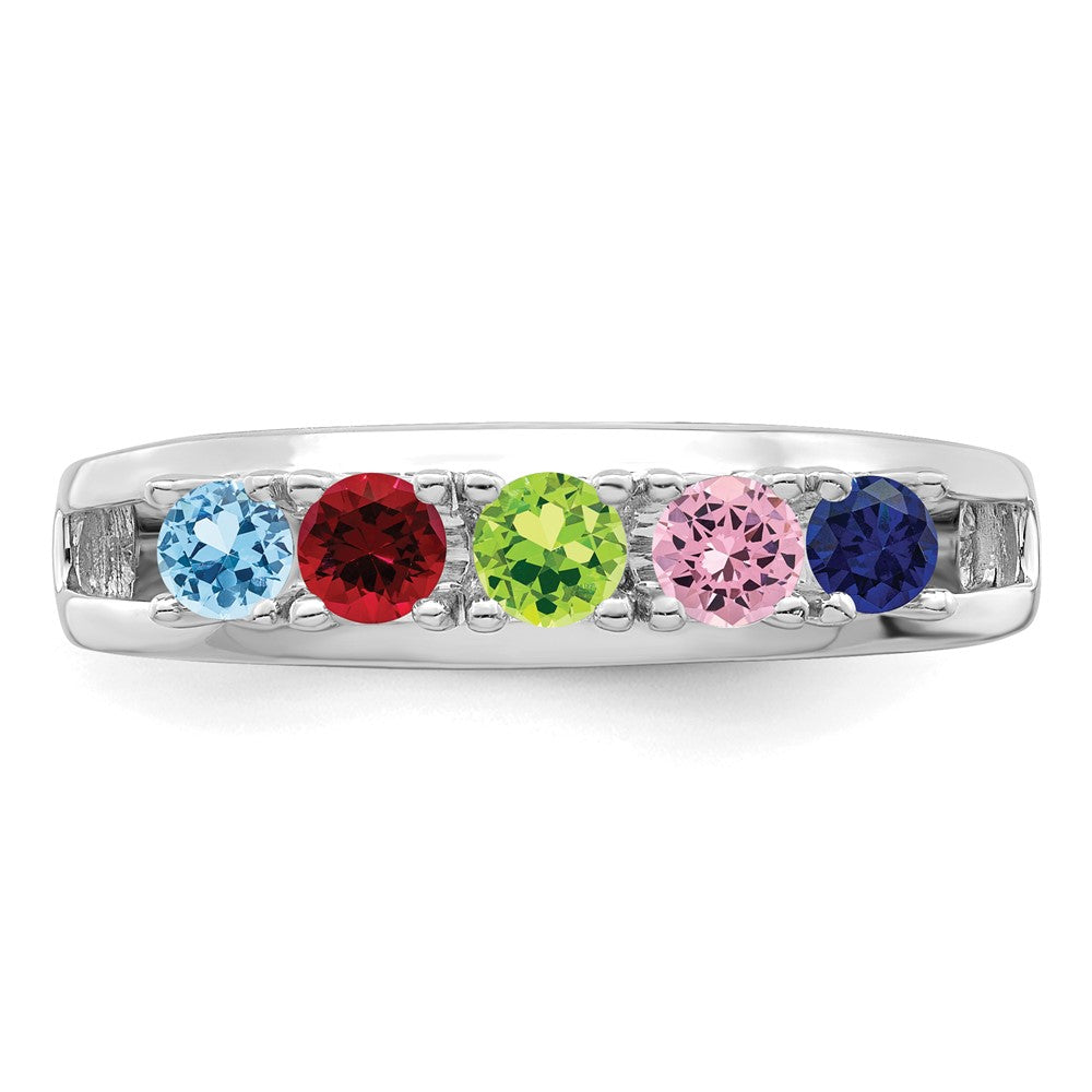 Sterling Silver Rhodium-plated Family Jewelry Mounting