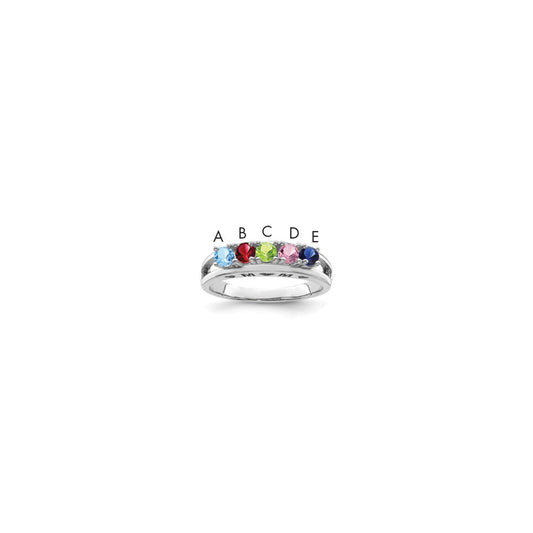 14k White Gold Family Jewelry Ring Mounting