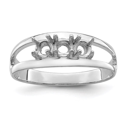 Sterling Silver Rhodium-plated Family Jewelry Mounting