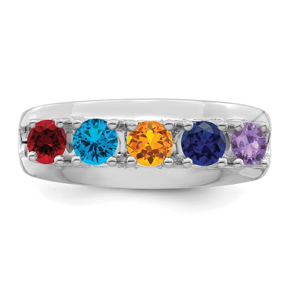Sterling Silver Rhodium-plated Family Jewelry Mounting