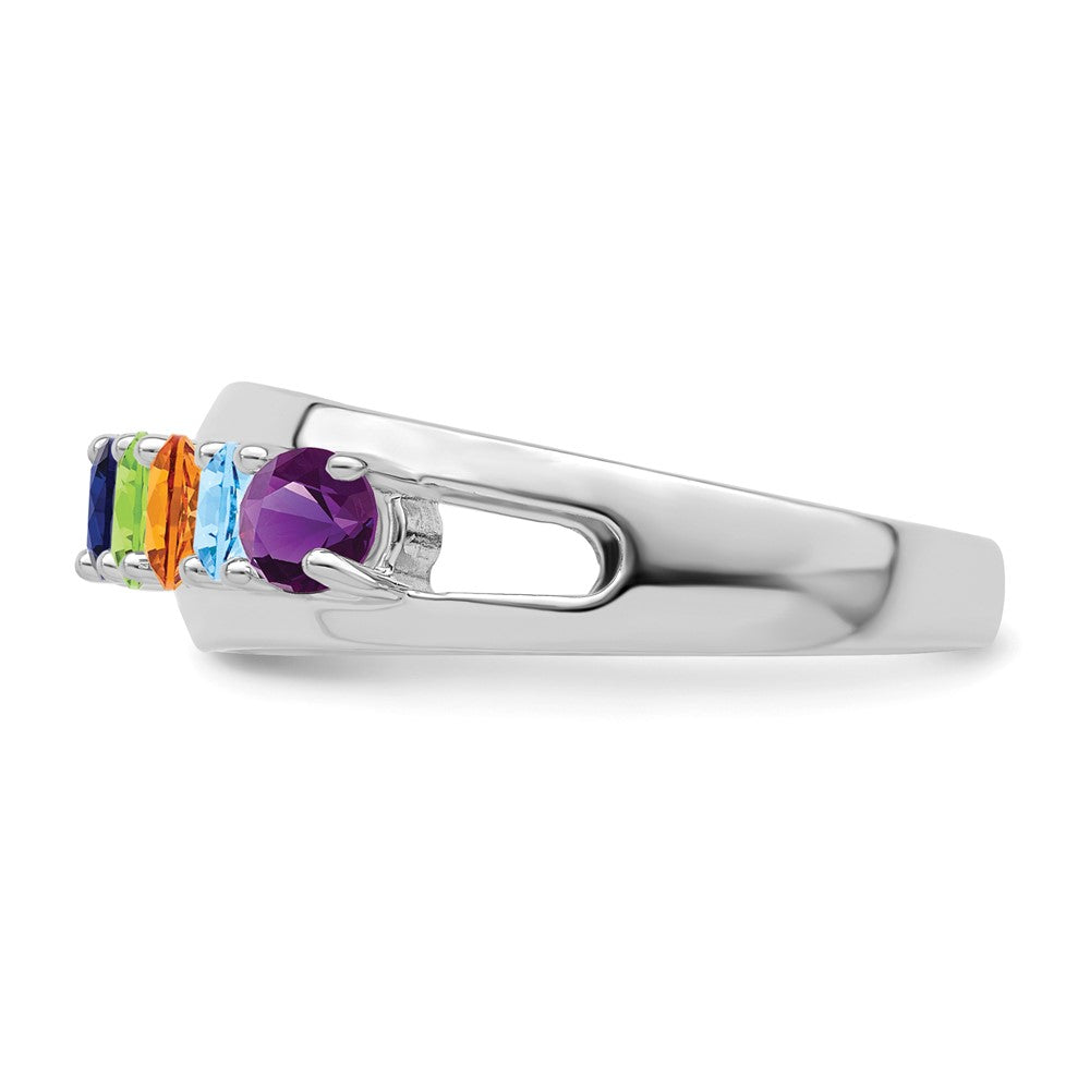 14k Polished 1-Stone Mothers Ring Mounting
