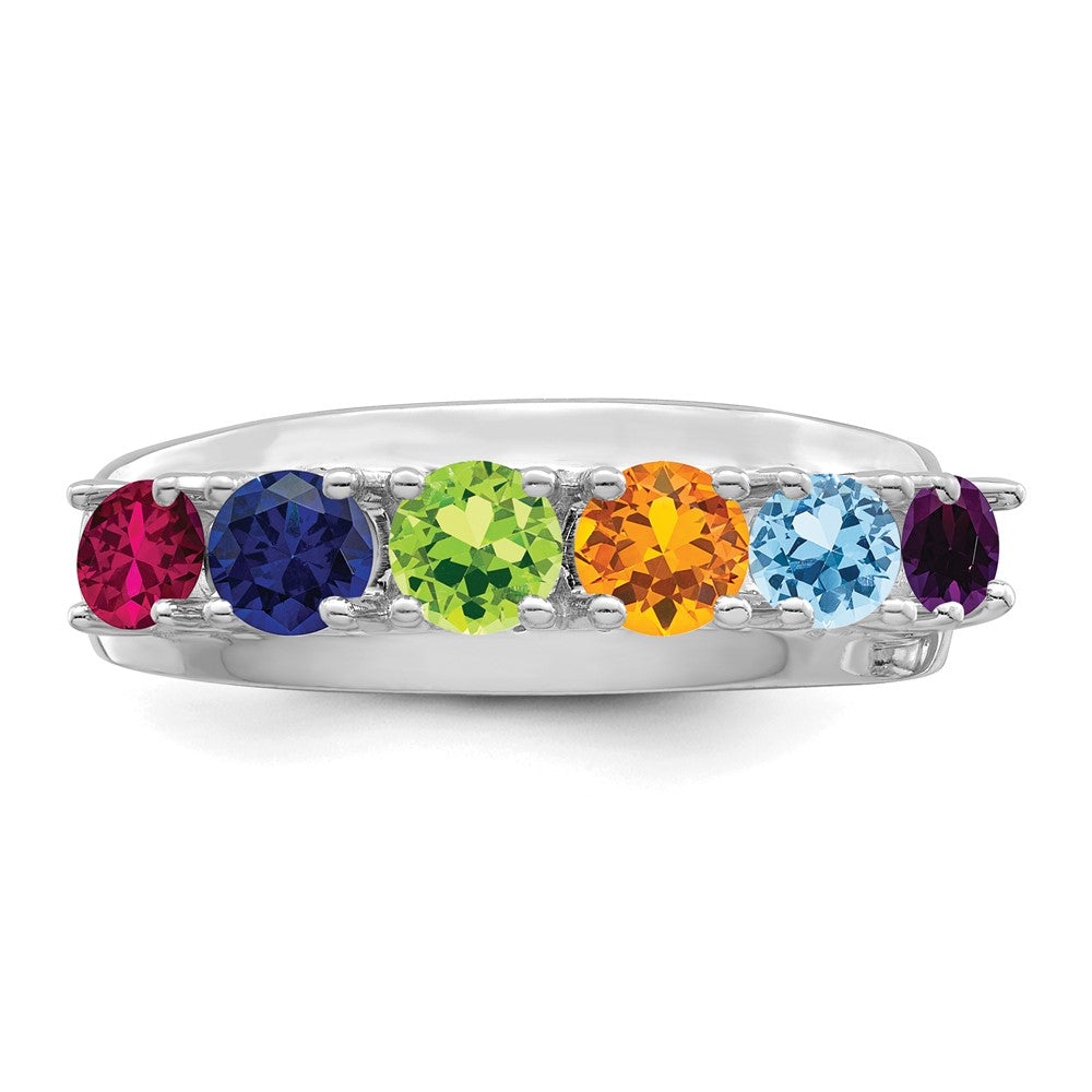 14k Polished 1-Stone Mothers Ring Mounting