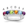 Sterling Silver Rhodium-plated Family Jewelry Mounting