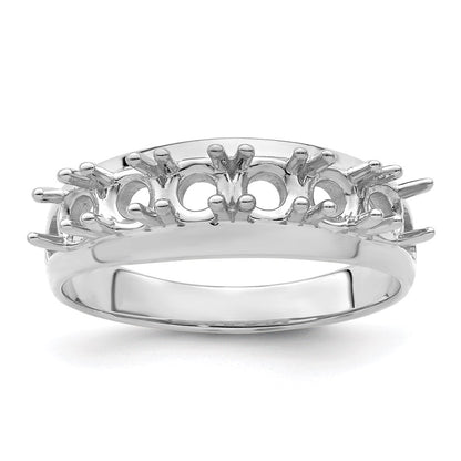 14k Polished 1-Stone Mothers Ring Mounting