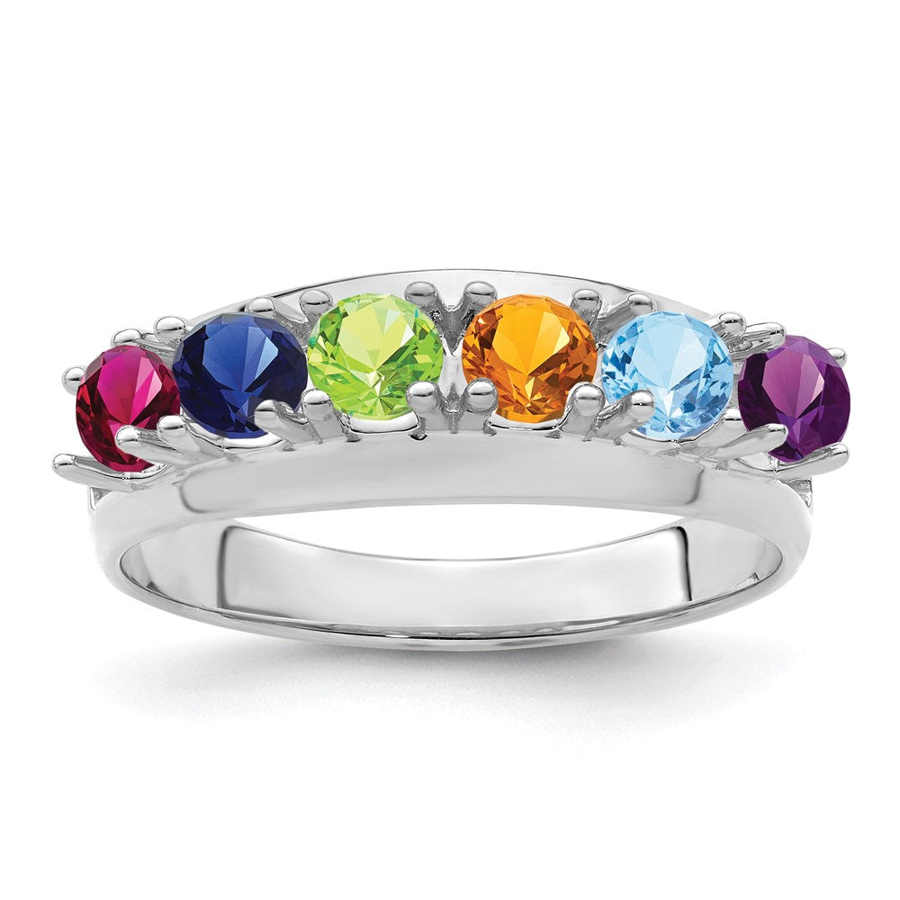 14k Polished 1-Stone Mothers Ring Mounting