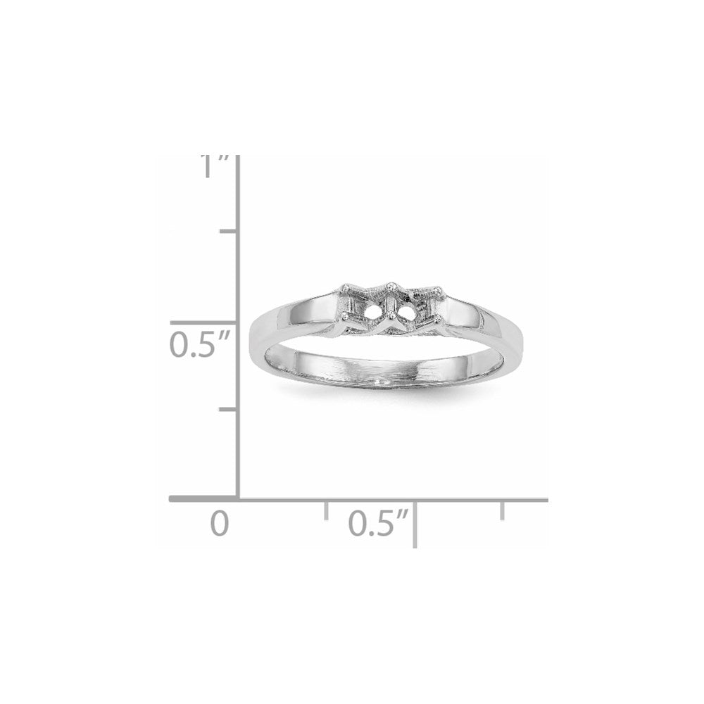 14k White Gold Family Jewelry Ring Mounting