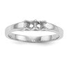 14k White Gold Family Jewelry Ring Mounting