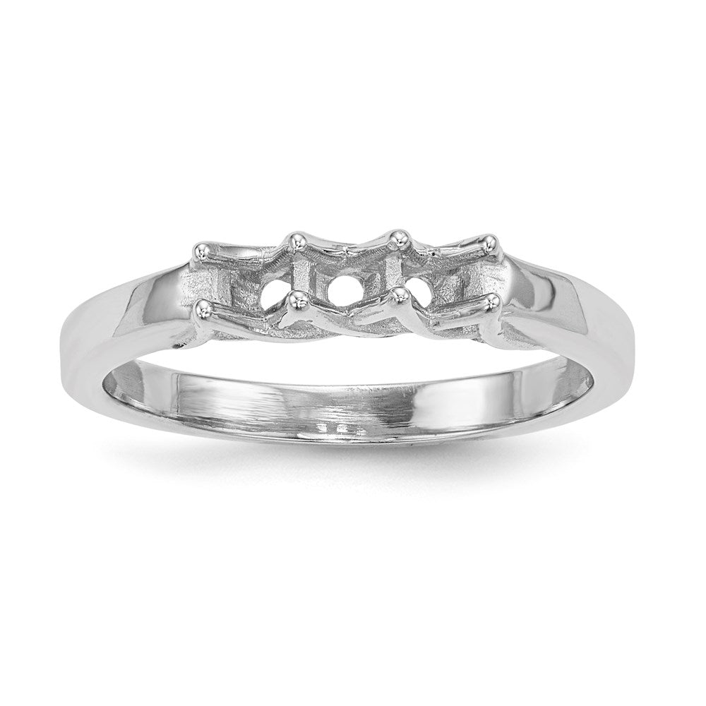14k White Gold Family Jewelry Ring Mounting