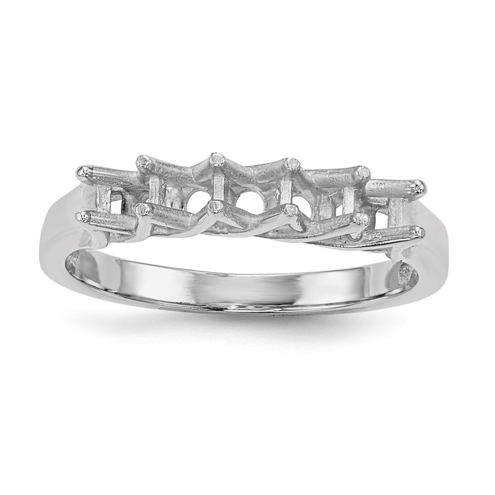 14k White Gold Family Jewelry Ring Mounting