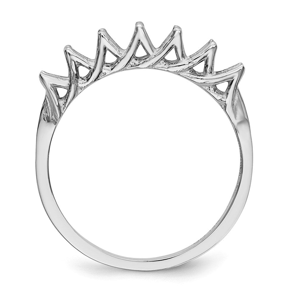 14k White Gold Family Jewelry Ring Mounting