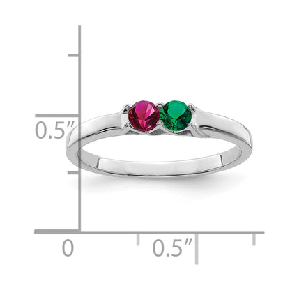 Sterling Silver Rhodium-plated Family Jewelry Mounting