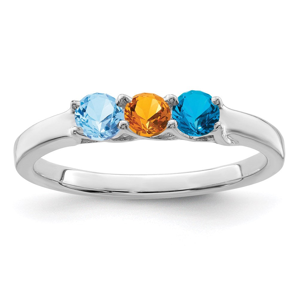 14k White Gold Family Jewelry Ring Mounting