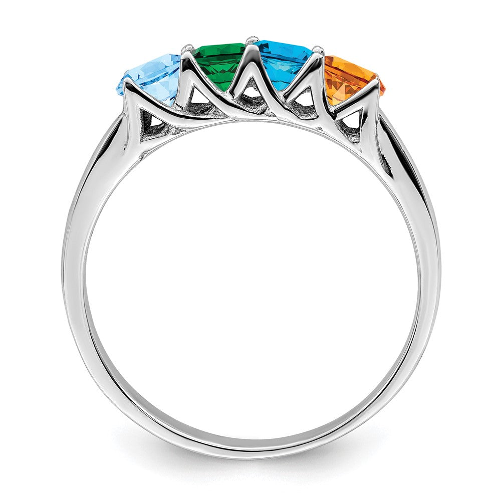 14k White Gold Family Jewelry Ring Mounting