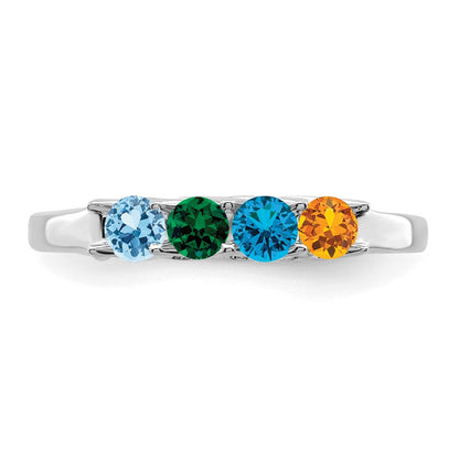 14k White Gold Family Jewelry Ring Mounting