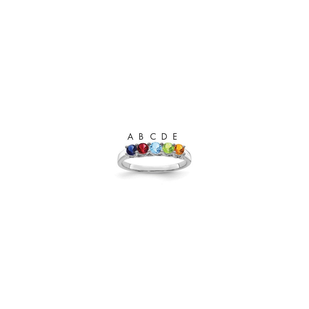14k White Gold Family Jewelry Ring Mounting