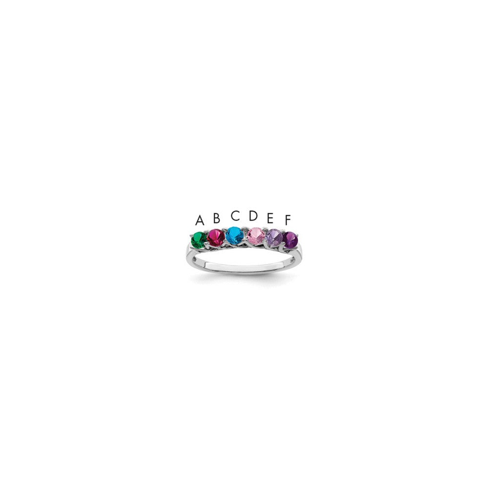 14k White Gold Family Jewelry Ring Mounting