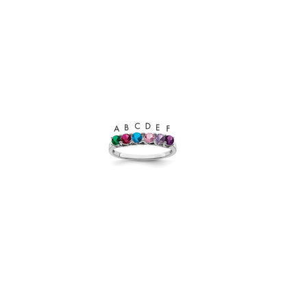 14k White Gold Family Jewelry Ring Mounting