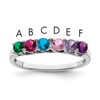Sterling Silver Rhodium-plated Family Jewelry Mounting